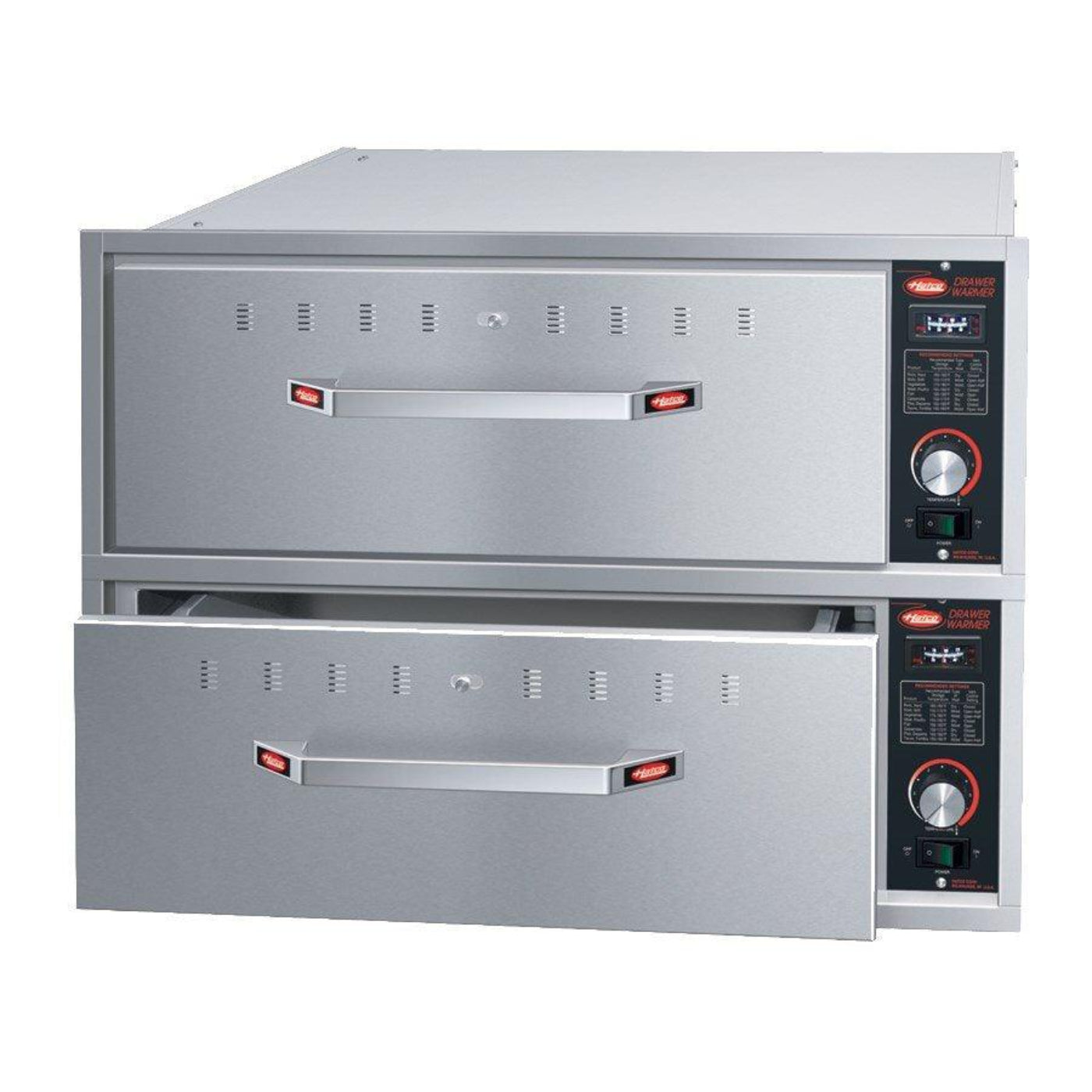 Hatco HDW-2B 28" Stainless Steel Built-In 2-Drawer Warmer - 120V, 1 Phase - HDW-2B