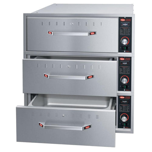 Hatco HDW-3B 28" Built-In 3-Drawer Warmer - 120V, 1 Phase - HDW-3B