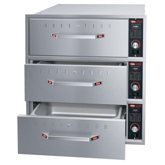 Hatco HDW-3B 28" Built-In 3-Drawer Warmer - 120V, 1 Phase - HDW-3B