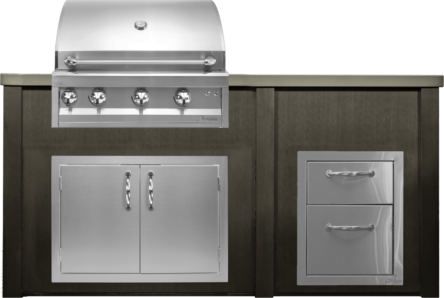 Haven 72" Artisan Outdoor Kitchen Island  w/ 17" Drawer | HART72DRAW