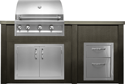 Haven 72" Artisan Outdoor Kitchen Island  w/ 17" Drawer | HART72DRAW