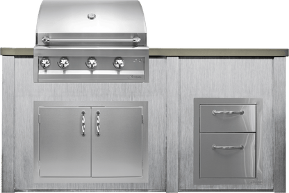 Haven 72" Artisan Outdoor Kitchen Island  w/ 17" Drawer | HART72DRAW