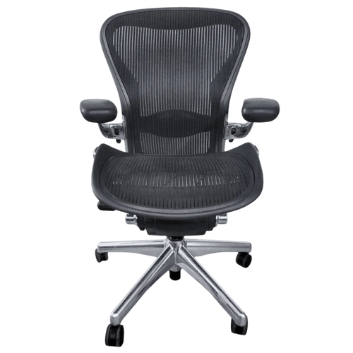Herman Miller Aeron Classic Chair – Fully Loaded with Aluminum Frame
