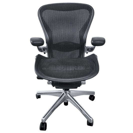 Herman Miller Aeron Classic Chair – Fully Loaded with Aluminum Frame