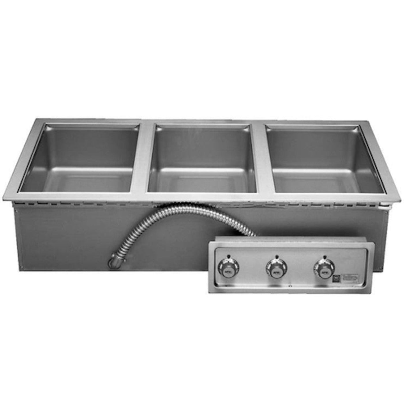 APW Wyott HFW-3D Electric Drop-In Hot Food Well Unit with Drain - AWHFW3D
