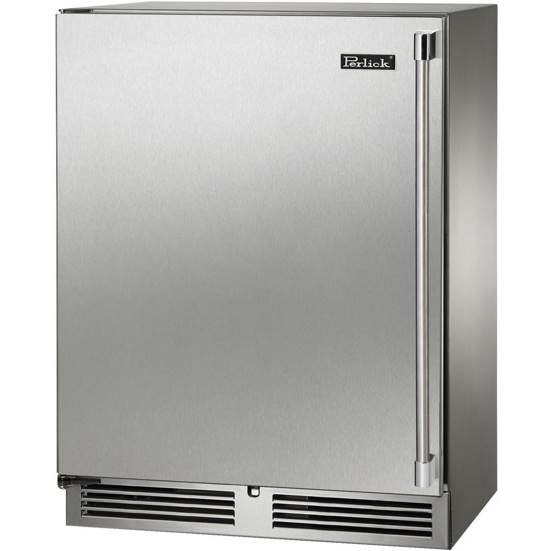 Perlick 24" Beverage Center Stainless Steel Solid Door 3.1 Cu. Ft. Capacity, Sottile Sh.Depth (18") - HH24BS-4-1