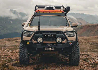 Backwoods Adventure Hi-Lite Overland Toyota Tacoma Front Bumper 3rd Gen (2016-2023) [Bull Bar] - BWTY3T-103FGBBB