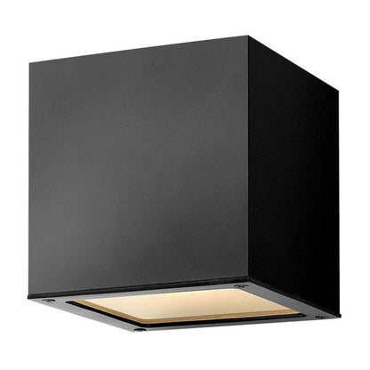 Hinkley Satin Black Outdoor Kube Wall Light- 1768SK
