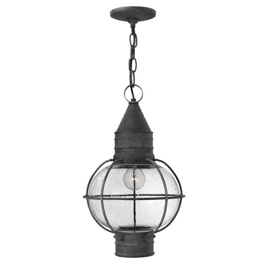 Hinkley Aged Zinc Outdoor Cape Cod Hanging Light - 2202DZ