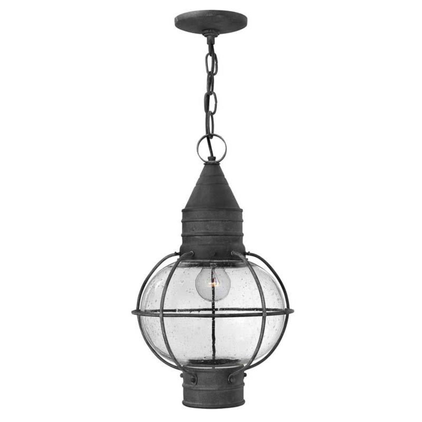 Hinkley Aged Zinc Outdoor Cape Cod Hanging Light - 2202DZ
