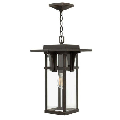 Hinkley Socket Outdoor Manhattan Oil Rubbed Bronze Hanging Light - 2322OZ
