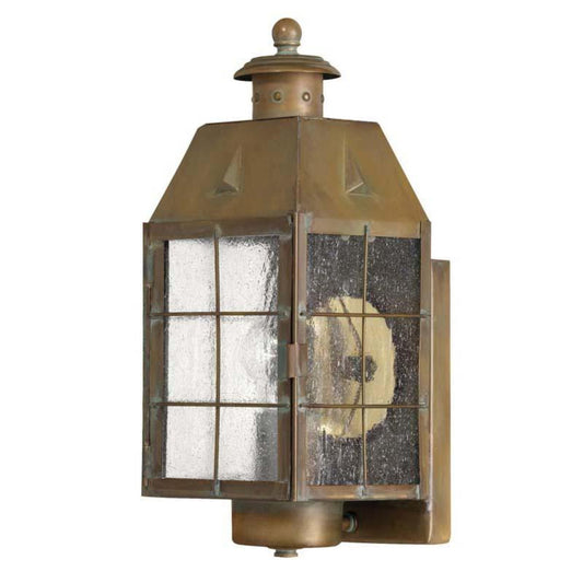 Hinkley Outdoor Nantucket Aged Brass Wall Light - 2370AS