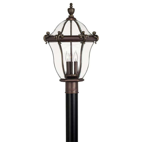 Hinkley Copper Bronze Outdoor San Clemente Post Mount Light - 2441CB