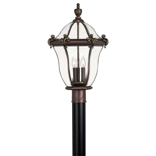 Hinkley Copper Bronze Outdoor San Clemente Post Mount Light - 2441CB