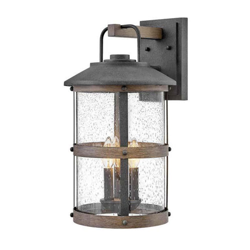 Hinkley Outdoor Lakehouse Aged Zinc Wall Light - 2685DZ