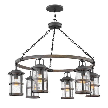 Hinkley Outdoor Lakehouse Aged Zinc Hanging Light - 2689DZ