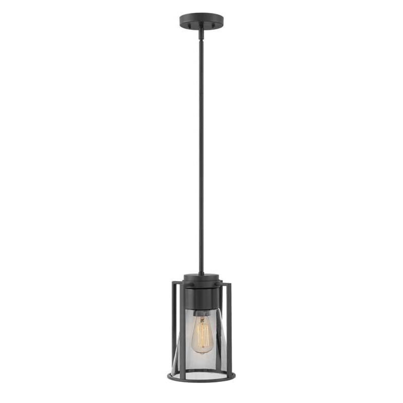 Hinkley  Refinery with Clear glass Pendant Light - 63307BK-CL