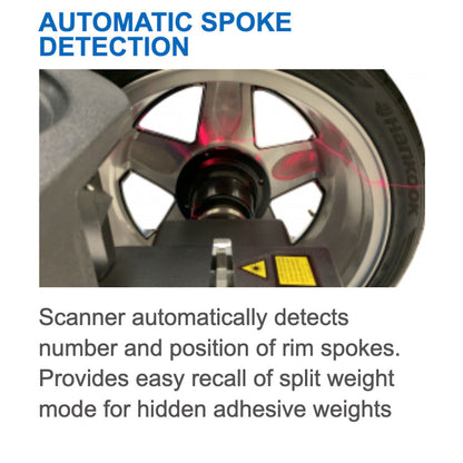 Hofmann | Geodyna 8200P Wheel Balancer with Non-Contact Data Entry & Diagnostic Functions  - EEWB766BEA