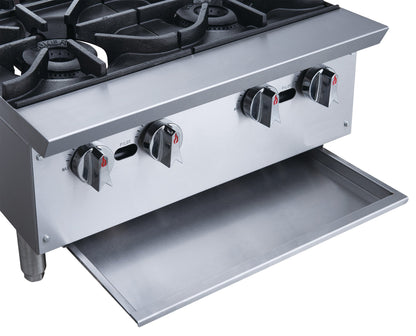 Chef AAA - Commercial 48" Hot Plate with 8 Burners NG - TCHPA48