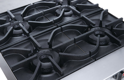 Chef AAA - Commercial 48" Hot Plate with 8 Burners NG - TCHPA48
