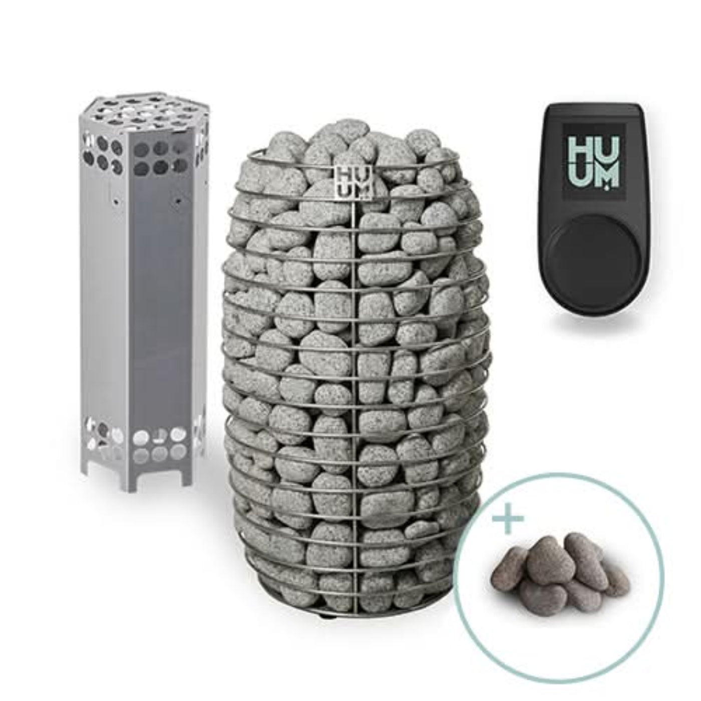 Harvia HUUM HIVE Mini Series 10.6kW Sauna Heater Package - HIVE MINI 10.6STU PKG