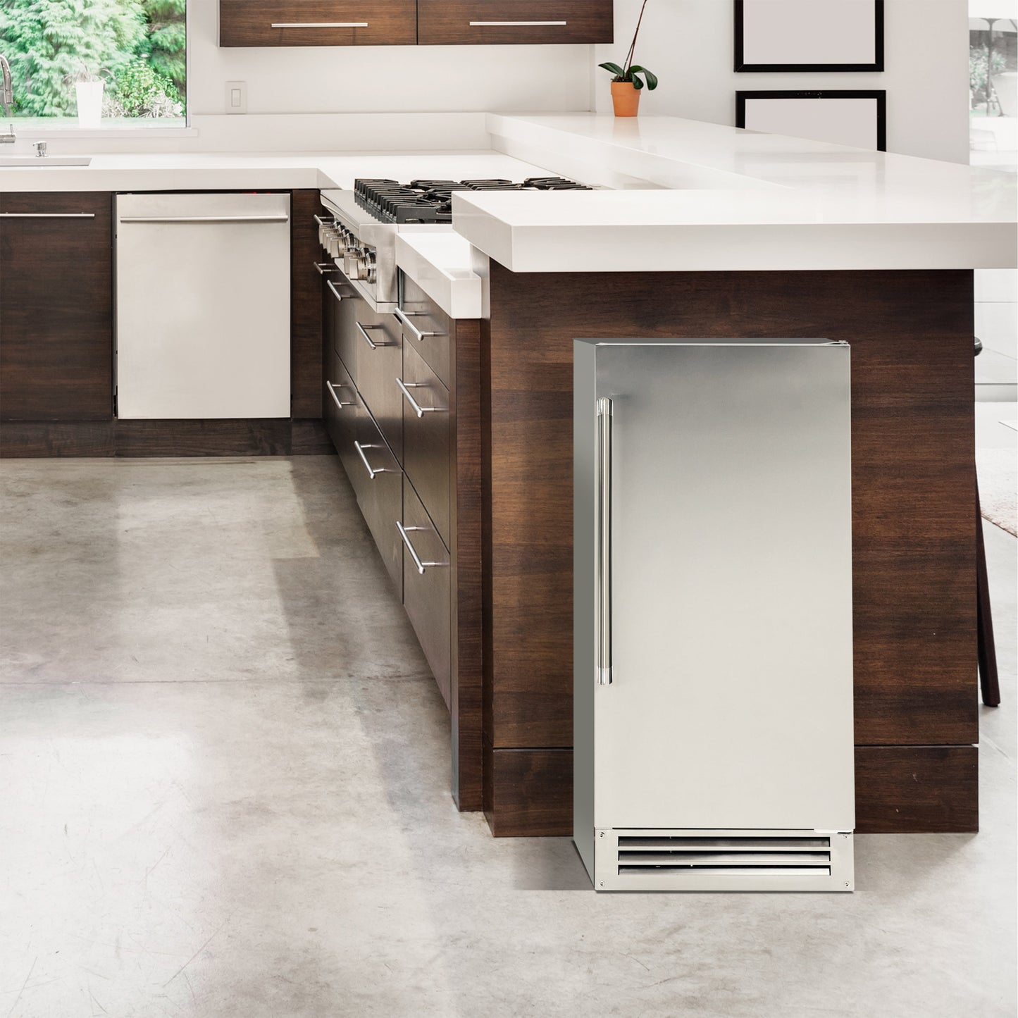 Avanti ELITE Built-in or Freestanding Ice Maker, 15" - IME49U3S-IS