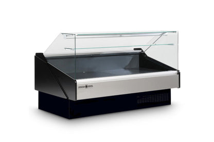 Hydra-Kool  | 101" Wide Self Contained Flat Glass Packaged Meat Deli Display Case - KPM-FG-100-S