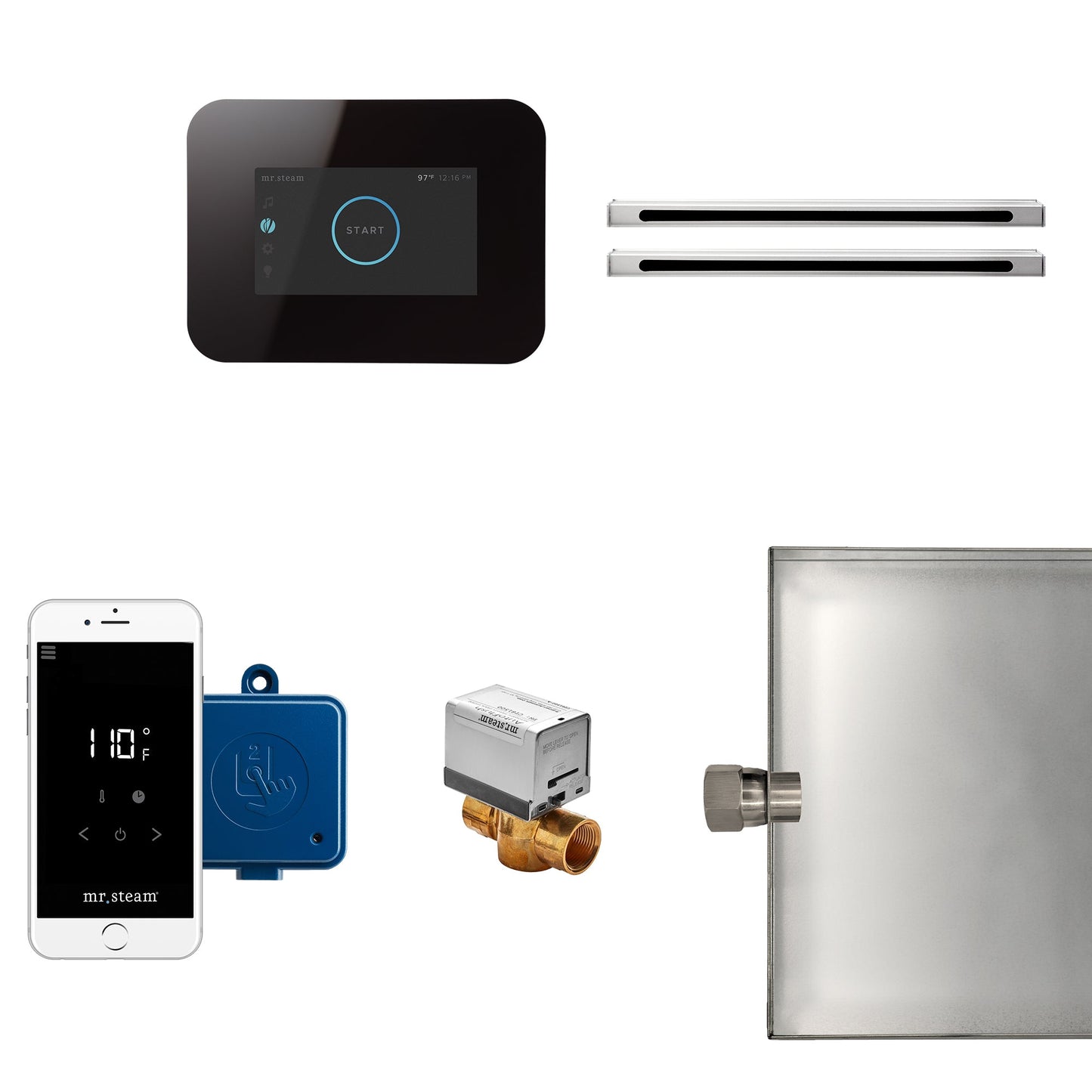 Mr. Steam iButler Max Linear Package in Black - I3BUTLERLXBK
