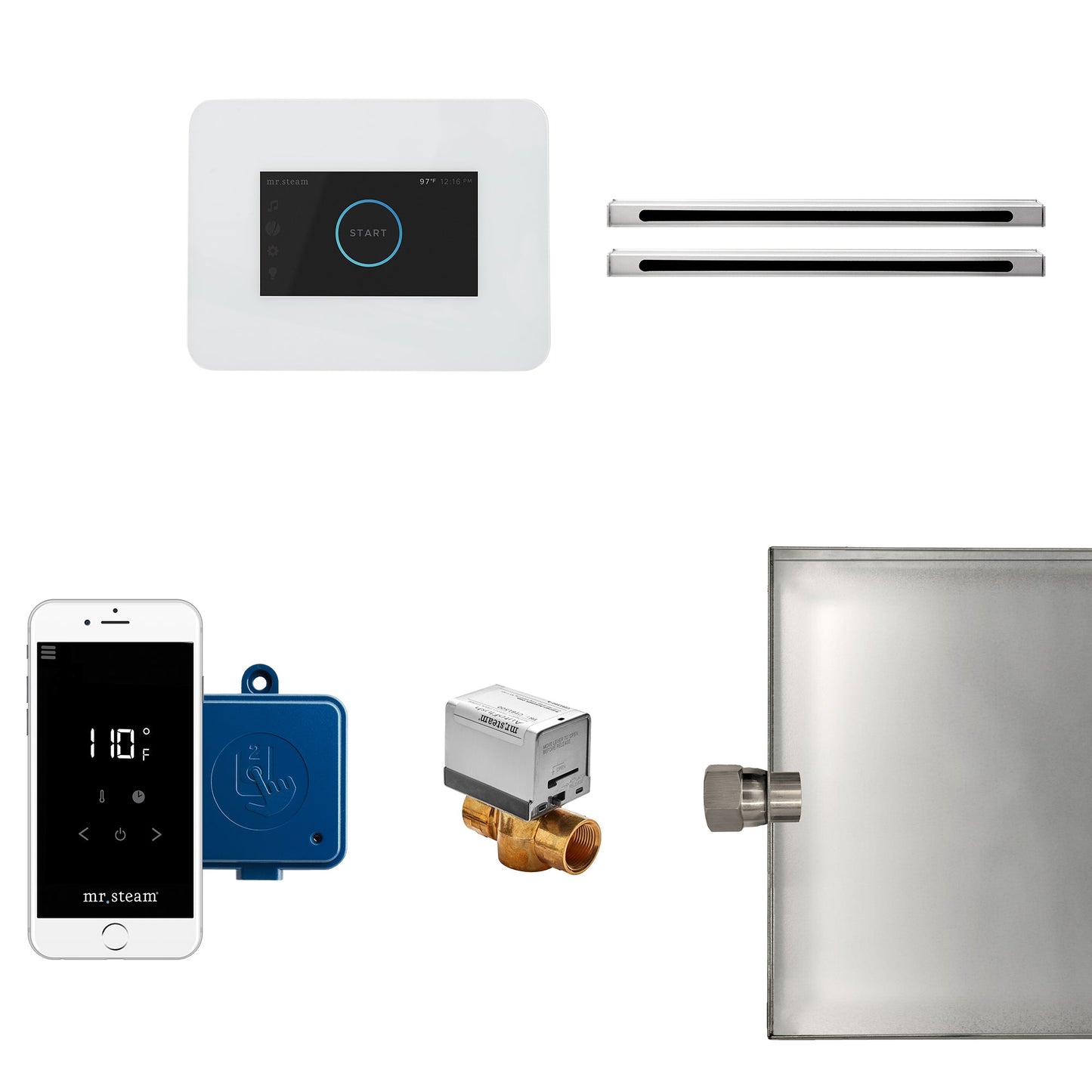 Mr. Steam iButler Max Linear Package in White - I3BUTLERLXWH