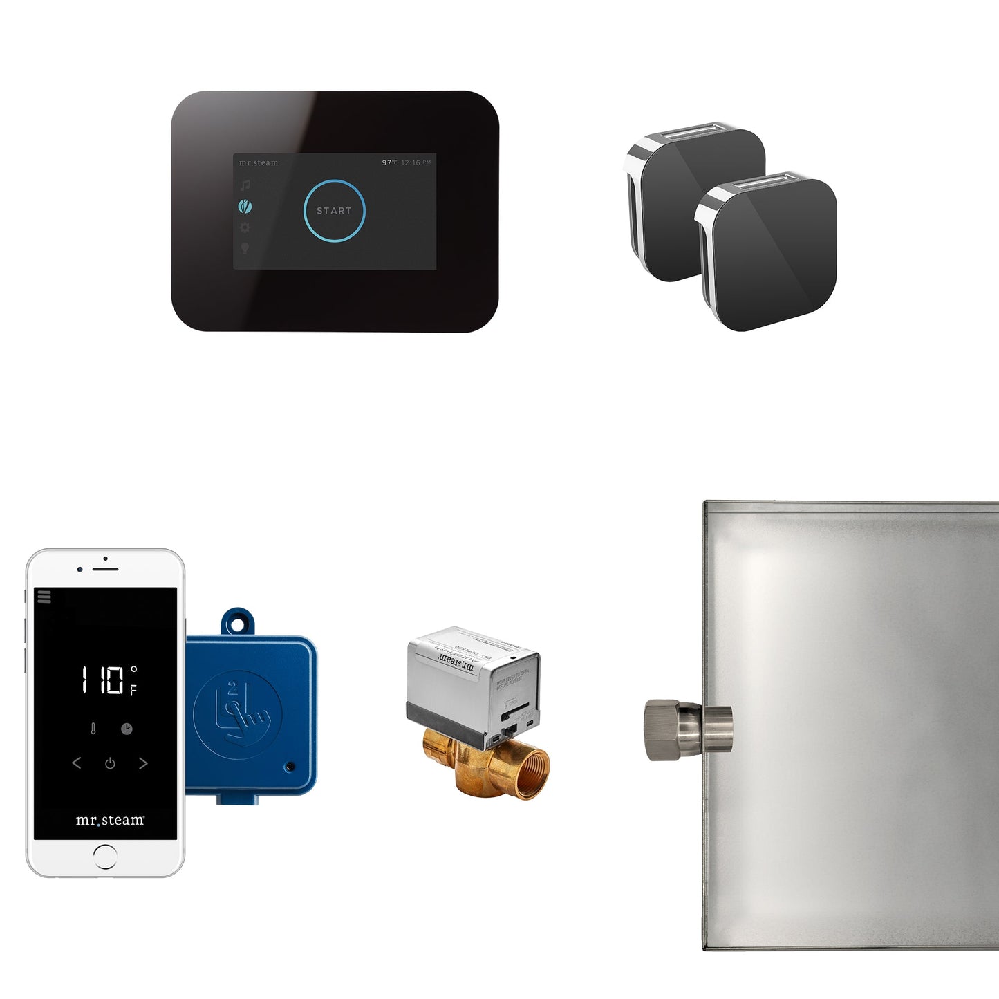 Mr Steam iButler Max Package in Black - I3BUTLERXBK