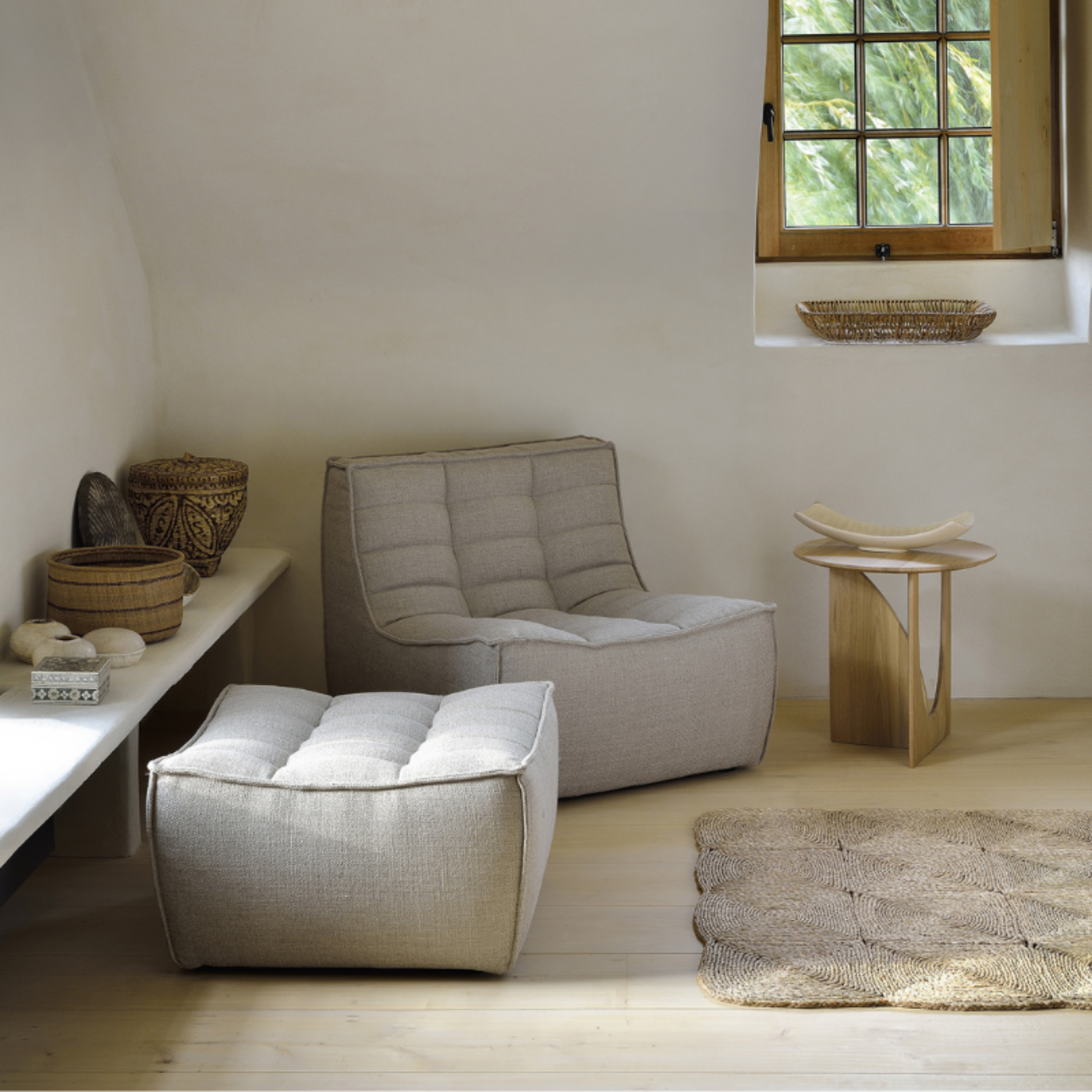 Ethnicraft N701 Footstool - ETH-20227