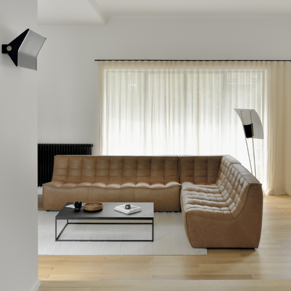 Ethnicraft EthnicraftN701 Leather Two Seater Sofa - ETH-20083