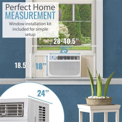Keystone Energy Star 15,100 BTU 115V Window/Wall Air Conditioner with Follow Me LCD Remote Control  -  KSTAW15CE