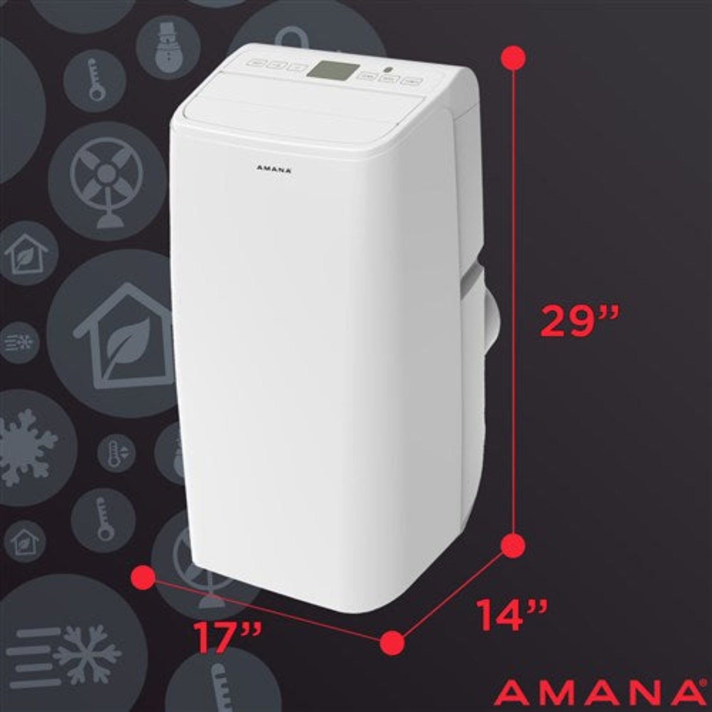Amana - 13,000 BTU Portable AC  -  AMAP141AW