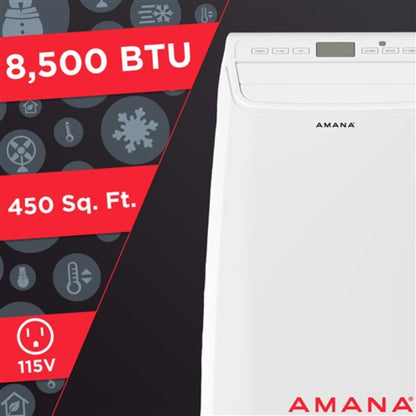 Amana - 13,000 BTU Portable AC Heat/Cool  -  AMAP14HAW