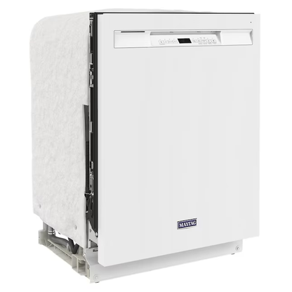 Maytag Front Control 24-in Built-In Dishwasher (White), 50-dBA