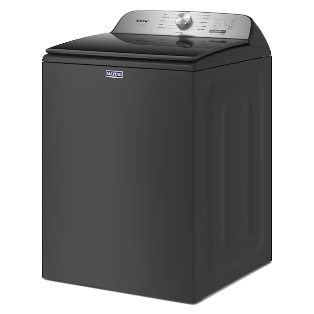 Maytag Pet Pro 4.7-cu ft High Efficiency Agitator Top-Load Washer (Volcano Black)