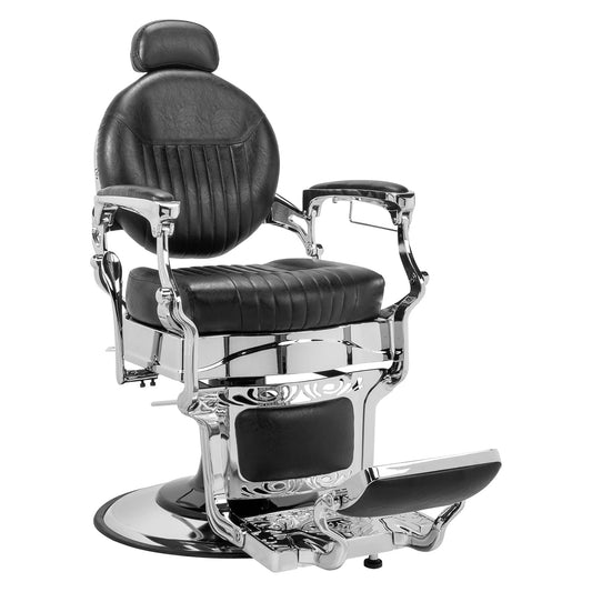 OmySalon PH441 Vintage Style Heavy Duty Hydraulic Recline Barber Chair - G59000441