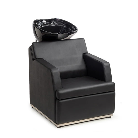 OmySalon BU2601 Salon Shampoo Backwash Chair with Tilting Porcelain Bowl - G59001095