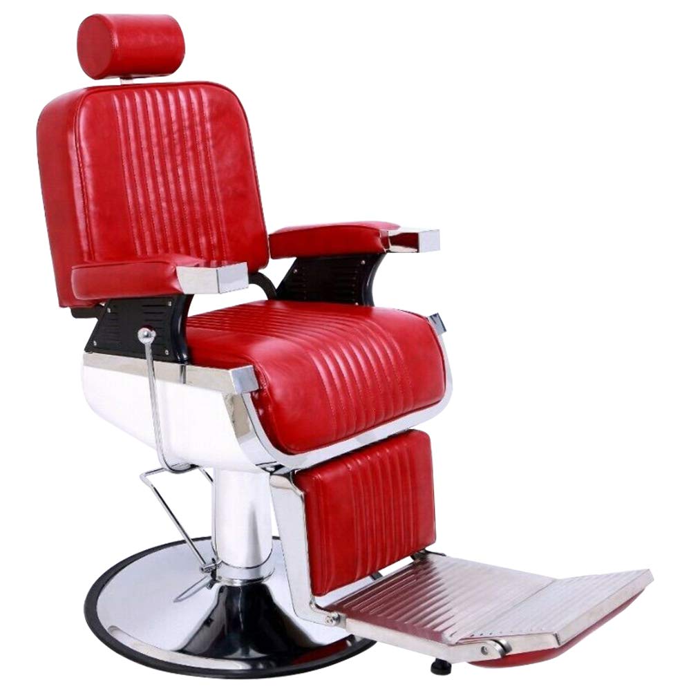 OmySalon PH773 Professional Heavy Duty Hydraulic Reclining Barber Chair - G89000773