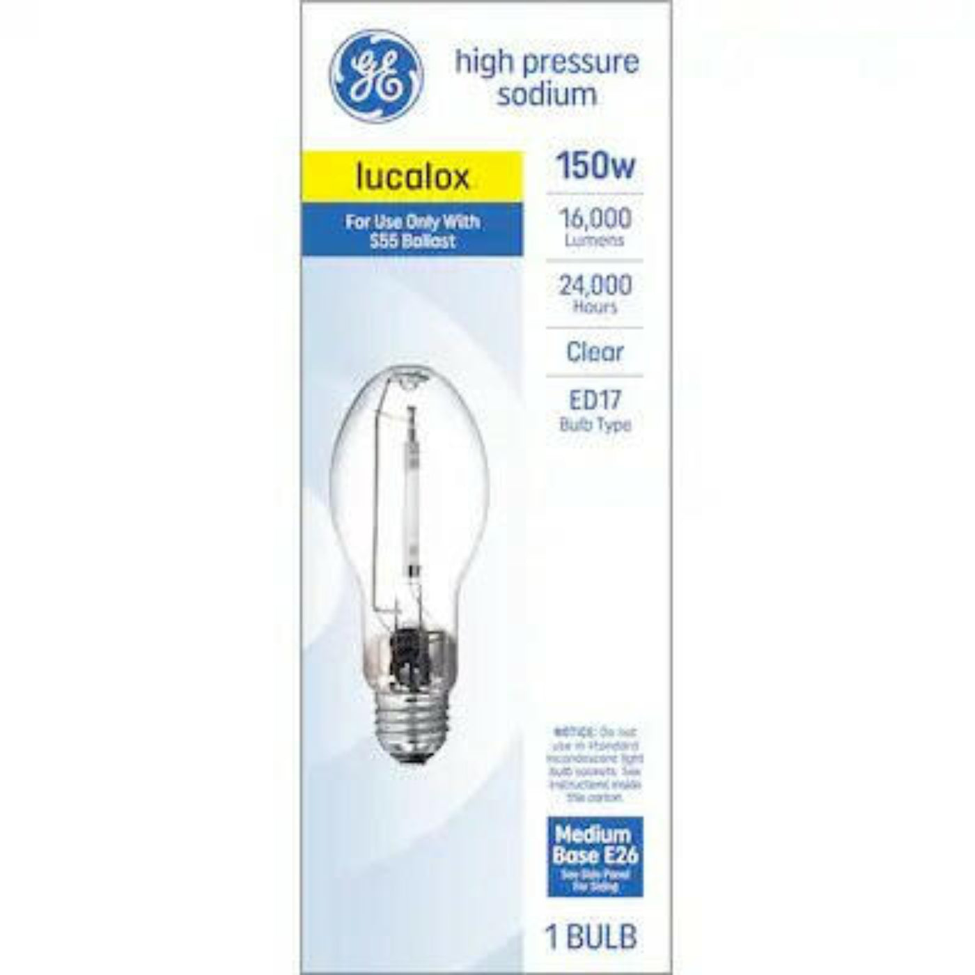 GE ED17 Soft White Medium Base (e-26) High-pressure Sodium Light Bulb - 71223264