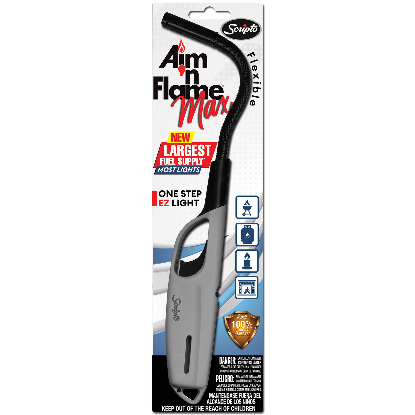 GE Scripto Aim-n-Flame Max Flexible Utility Lighter  - Item # 12231294 | Model # GM19FCH