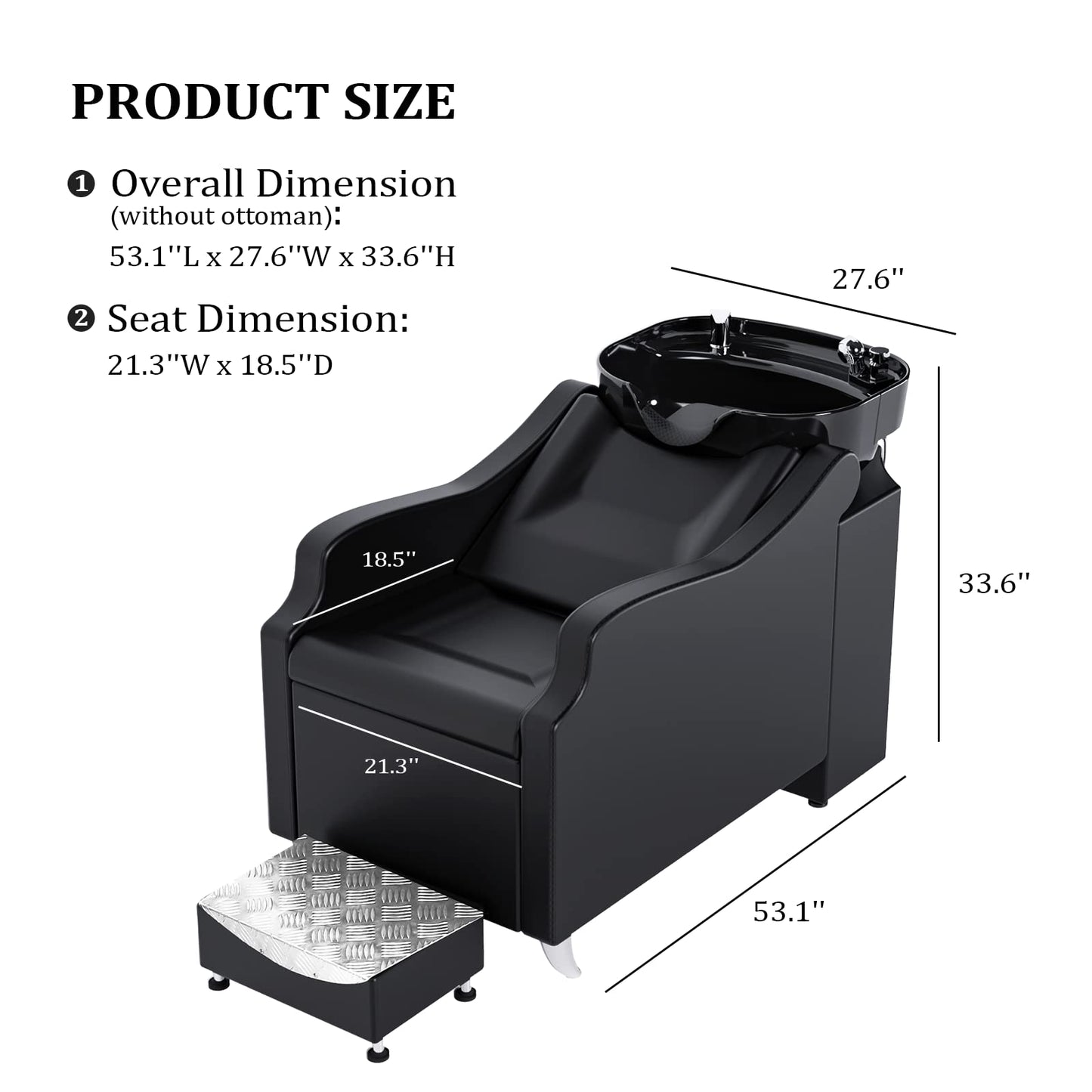 OmySalon 4 Operator Vintage Mobile Barber Package Black - BP3-4B