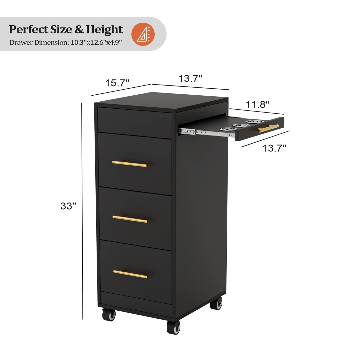 OmySalon 4 Operator Vintage Mobile Barber Package Black - BP3-4B