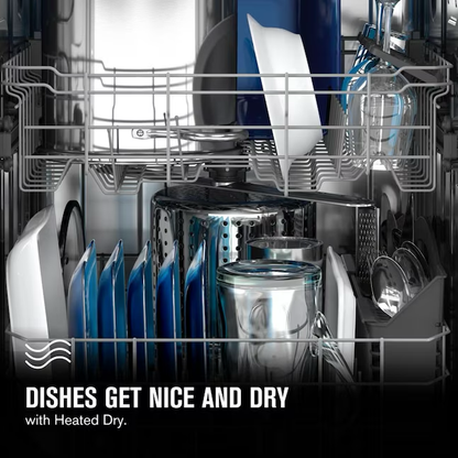 Maytag Front Control 24-in Built-In Dishwasher (Black), 50-dBA