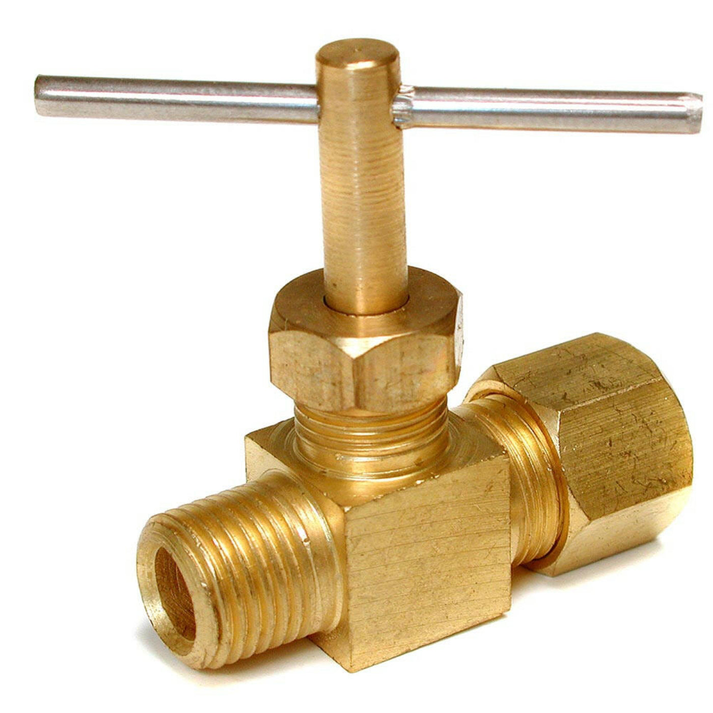 GE Dial ¼” cc x ⅛” MPT Straight Needle Valve - Item # 11223264 | Model # 9418