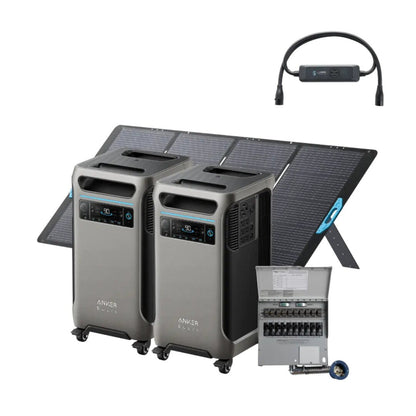 Aurora Generators x2 SOLIX F3800 + Power Backup Kit - B1790114
