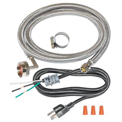 GE Eastman 6-ft 3/8 In-in Compression Inlet x 3/4 In-in Hose Thread Outlet Braided Stainless Steel Dishwasher Connector - Item # 91223518 | Model # 41140