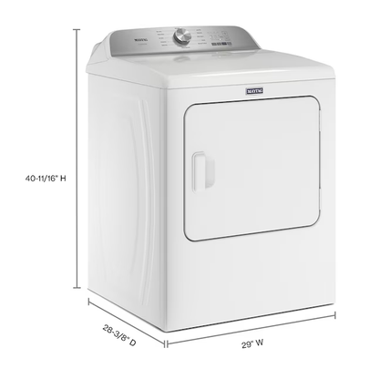 Maytag Pet Pro 7-cu ft Steam Cycle Electric Dryer (White)