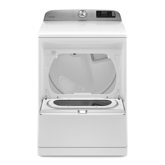 Maytag Smart Capable 7.4-cu ft Steam Cycle Smart Electric Dryer (White) ENERGY STAR
